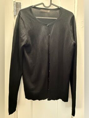 The Limited Black Women's Button-Front Cardigan